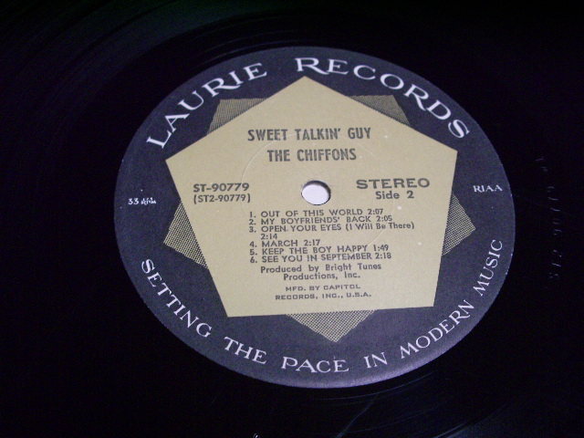 画像: THE CHIFFONS - SWEET TALKIN' GUY / 1968 US RECORD CLUB RELEASE STEREO LP 