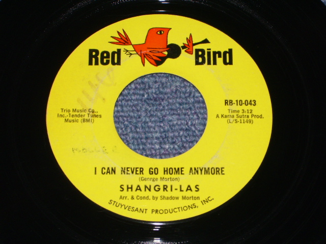 画像1: THE SHANGRI-LAS - I CAN NEVER GO HOME ANYMORE / 1965 US ORIGINAL 7" Single 