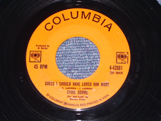 画像: EYDIE GORME - BLAME IT ON THE BOSSA NOVA / 1963 US ORIGINAL 7" SINGLE  