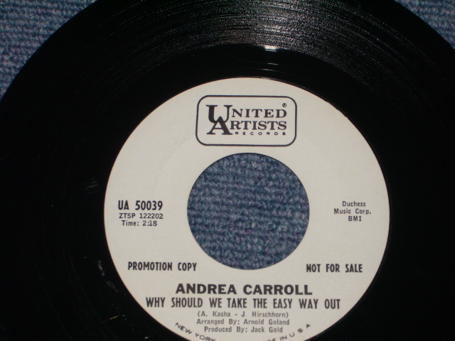 画像: ANDREA CARROLL - HEY! BEACH BOY / 1966 US ORIGINAL White Label Promo 7" SINGLE 