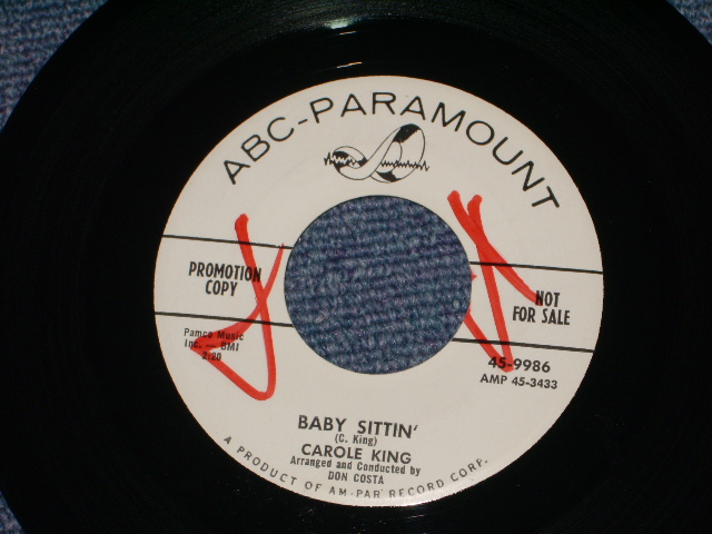 画像: CAROLE KING - BABY SITTIN' / 1958 US ORIGINAL White Label PROMO 7" SINGLE  