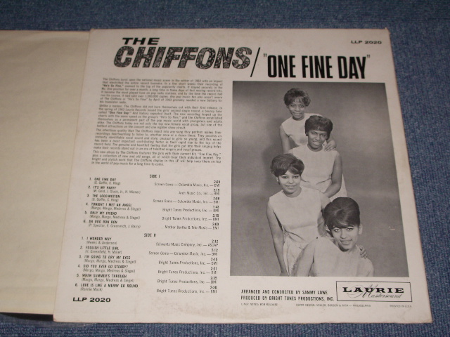 画像: THE CHIFFONS - ONE FINE DAY/ 1963 US ORIGINAL MONO LP  