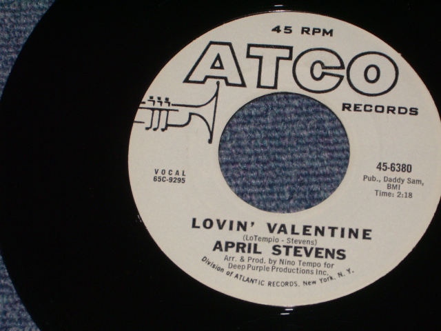 画像1: APRIL STEVENS - LOVIN' VALENTINE / 1965 US ORIGINAL White Label 7" SINGLE  
