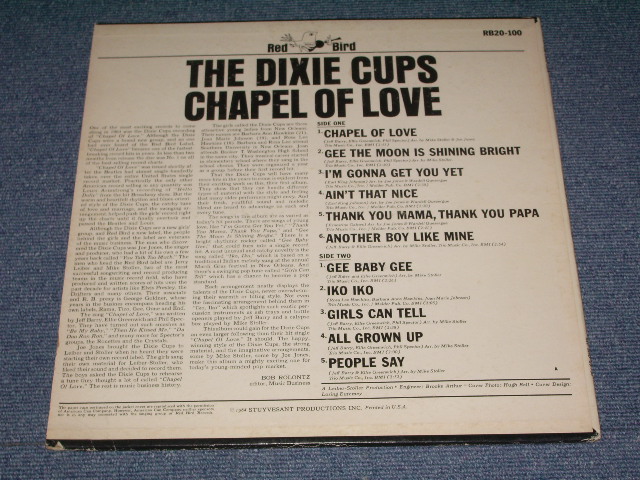 画像: THE DIXIE CUPS - CHAPEL OF LOVE( Ex+/Ex++ ) / 1964 US ORIGINAL MONO LP 