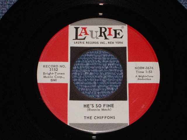 画像1: THE CHIFFONS -HE'S SO FINE ( Ex++/Ex++ )  /1963 US AMERICA ORIGINAL Used 7" SINGLE  