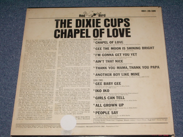 画像: THE DIXIE CUPS - CHAPEL OF LOVE ) / 1964 US ORIGINAL STEREO LP 