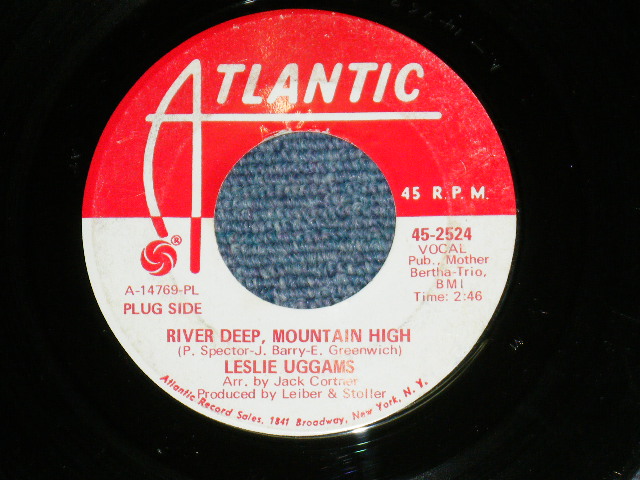 画像1: LESLIE UGGAMS - RIVER DEEP MOUNTAIN HIGH / 1968 US ORIGINAL Promo 7"SINGLE 