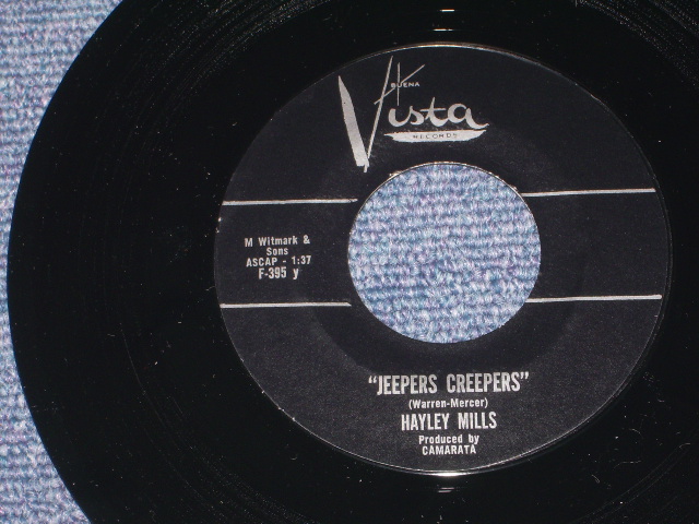 画像: HAYLEY MILLS - A) JEEPERS CREEPERS  B) JOHNNY JINGO (Ex++/Ex++) / 1962 US AMERICA ORIGINAL Used 7" Single 