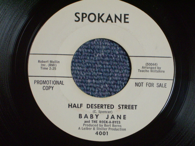画像: BABY JANE And The ROCK-A-BYES - HICKORY DICKORY DOCK / Early 1960s US ORIGINAL White Label Promo 7" SINGLE  
