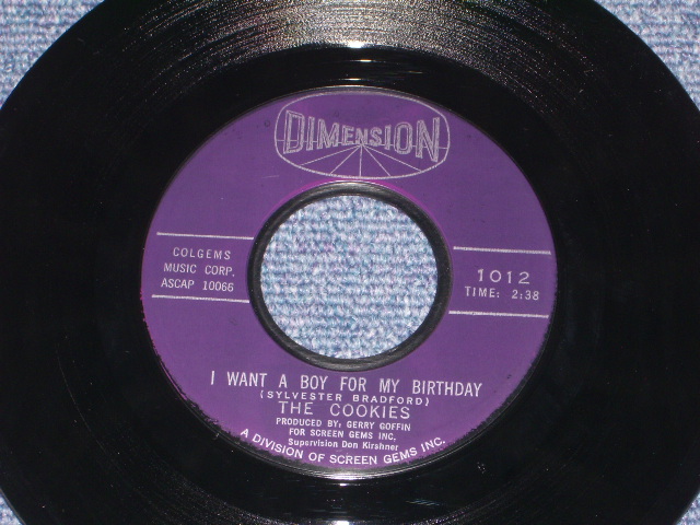 画像1: THE COOKIES - I WANT A BOY FOR MY BIRTHDAY ( Ex+++ : CLEAN COPY )/ 1963 US ORIGINAL 7" SINGLE
