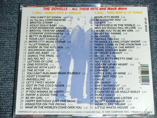 画像: THE DOVELLS - ALL THEIR HITS AND MUCH MORE / 1995 GERMAN ORIGINAL Brand New 2 CD With 16 Pages SOUVENIR BOOKLET  