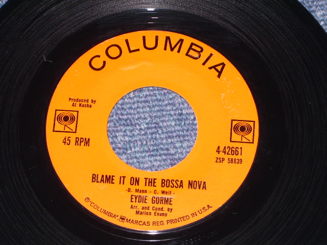 画像1: EYDIE GORME - BLAME IT ON THE BOSSA NOVA / 1963 US ORIGINAL 7" SINGLE  