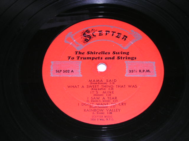 画像: THE SHIRELLES - THE SHIRELLES SING ( VG+++/VG++ ) / 1961 US AMERICA ORIGINAL 1st PRESS MONO Used LP  