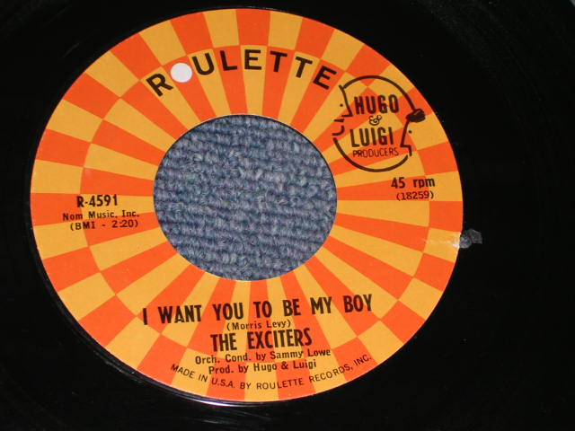 画像: THE EXCITERS - I WANT YOU TO BE MY BOY / 1965 US ORIGINAL 7" Single With PICTURE SLEEVE  