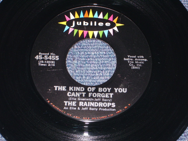 画像1: THE RAINDROPS - THE KIND OF BOY YOU CAN'T FOR GET ( Looks: MINT- )/ 1963 US ORIGINAL 7" SINGLE 