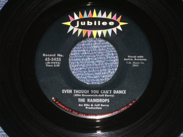 画像: THE RAINDROPS - THE KIND OF BOY YOU CAN'T FOR GET ( Ex+++/Ex+++ )  / 1963 US ORIGINAL 7" SINGLE  