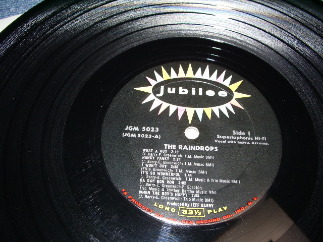 画像: THE RAINDROPS - THE RAINDROPS / 1963 US MONO LP 