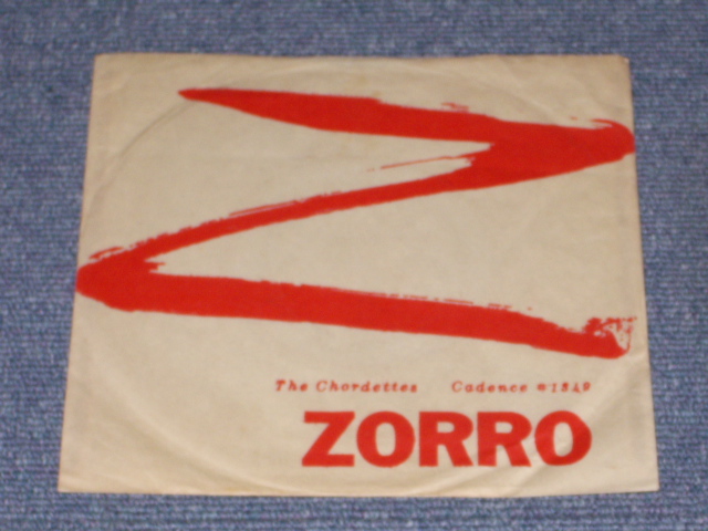 画像1: THE CHORDETTES - ZORRO / 1958 US ORIGINAL 7" SINGLE With PICTURE SLEEVE 
