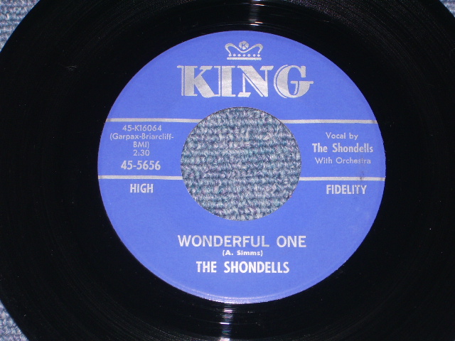 画像1: THE SHONDELLS - WONDERFUL ONE / 1962 US ORIGINAL 7" SINGLE  