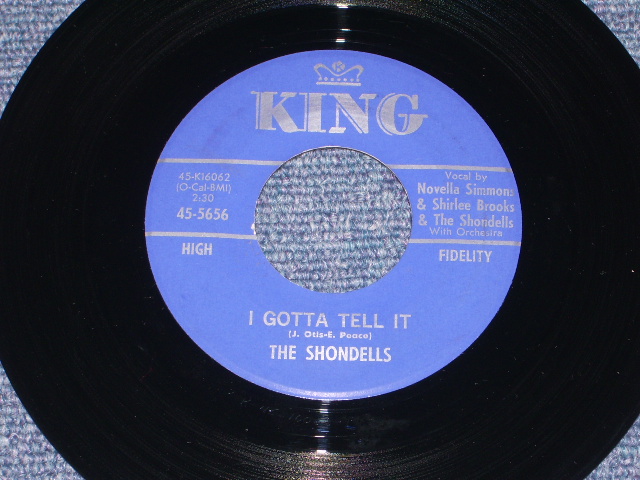 画像: THE SHONDELLS - WONDERFUL ONE / 1962 US ORIGINAL 7" SINGLE  