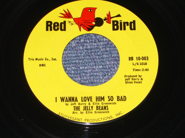 画像1: THE JERRY BEANS - I WANNA LOVE HIM SO BAD ( MINT- )/ 1964 US ORIGINAL 7" Single