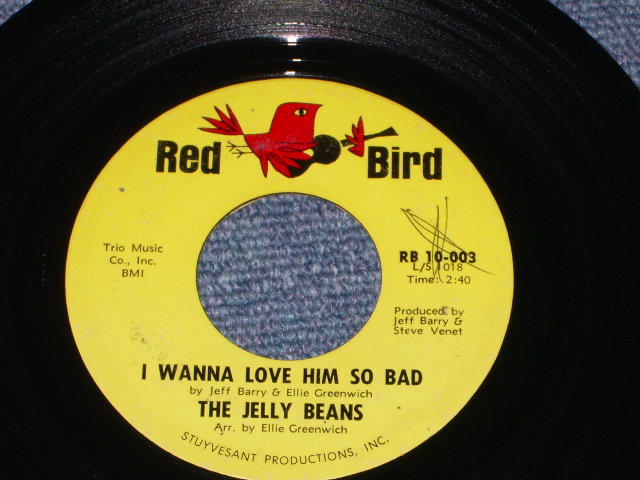 画像1: THE JERRY BEANS - I WANNA LOVE HIM SO BAD ( Ex+++ / WOL )/ 1964 US ORIGINAL 7" Single  