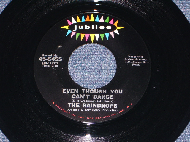 画像: THE RAINDROPS - THE KIND OF BOY YOU CAN'T FOR GET ( Looks: MINT- )/ 1963 US ORIGINAL 7" SINGLE 