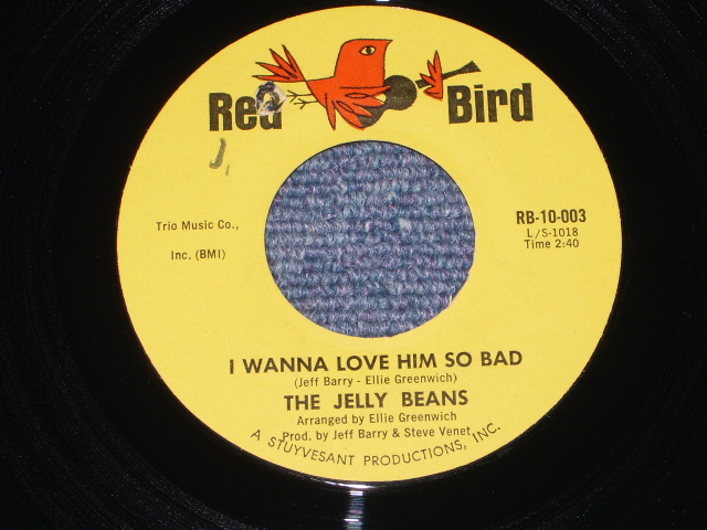 画像1: THE JERRY BEANS - I WANNA LOVE HIM SO BAD ( MINT- / BB PUNCH HOLE )/ 1964 US ORIGINAL 7" Single  