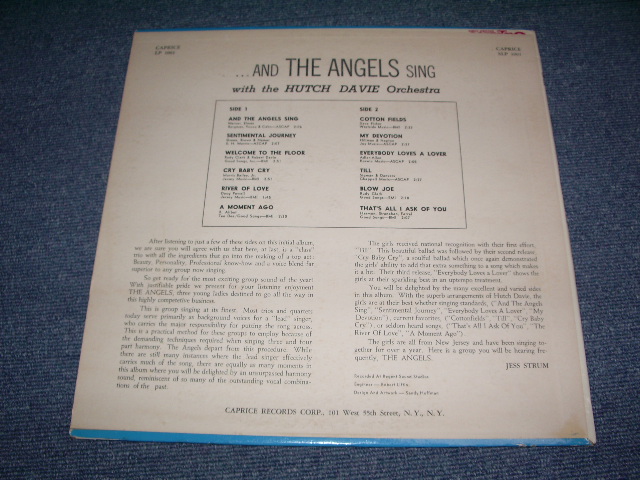 画像: THE ANGELS -...AND ANGELS SING / 1962 US ORIGINAL White Label Promo MONO LP  