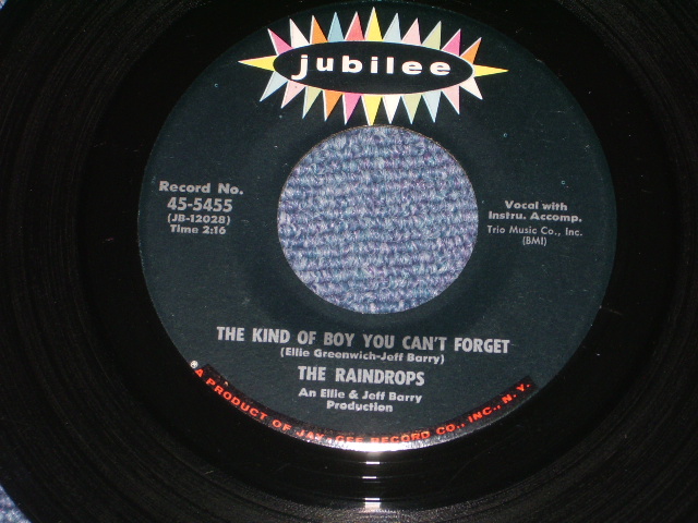 画像1: THE RAINDROPS - THE KIND OF BOY YOU CAN'T FOR GET ( Ex+++/Ex+++ )  / 1963 US ORIGINAL 7" SINGLE  