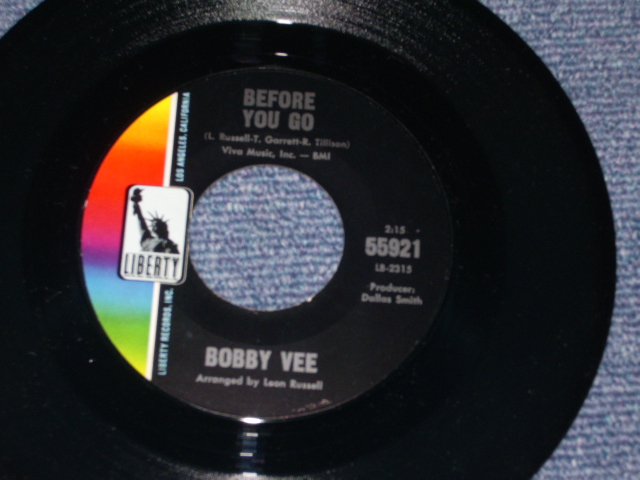 画像: BOBBY VEE - HERE TODAY ( Cover of BRIAN WILSON SONGS ) / 1966 US ORIGINAL With Company SLEEVE 7" SINGLE