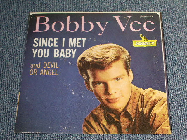 画像: BOBBY VEE - DEVIL OR ANGEL / 1960 US ORIGINAL 7"SINGLE With PICTURE SLEEVE 