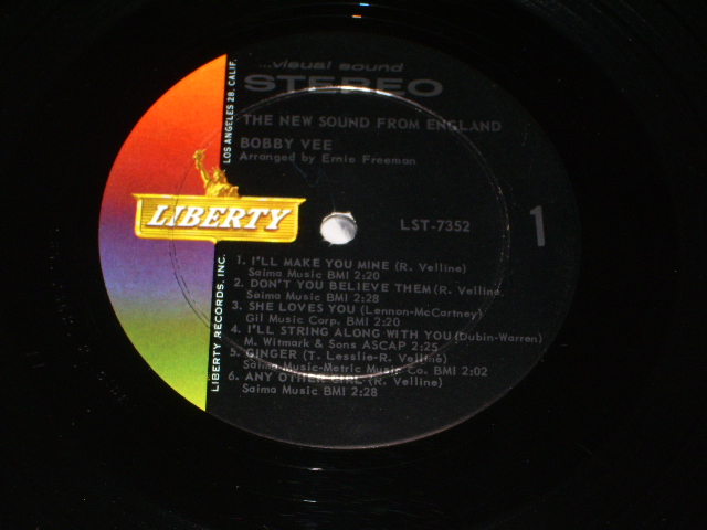画像: BOBBY VEE - SINGS THE NEW SOUND FROM ENGLAND / 1964 STEREO US ORIGINAL LP 