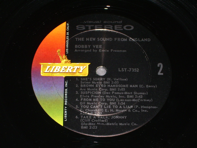 画像: BOBBY VEE - SINGS THE NEW SOUND FROM ENGLAND / 1964 STEREO US ORIGINAL LP 