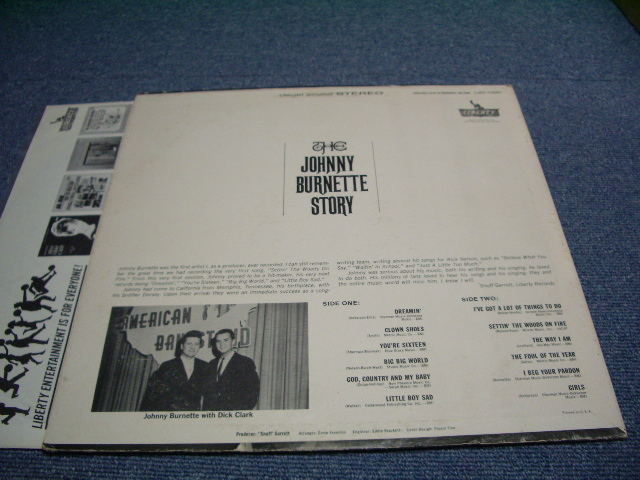 画像: JOHNNY BURNETTE - THE JOHNNY BURNETTE STORY / 1964 US ORIGINAL STEREO LP  
