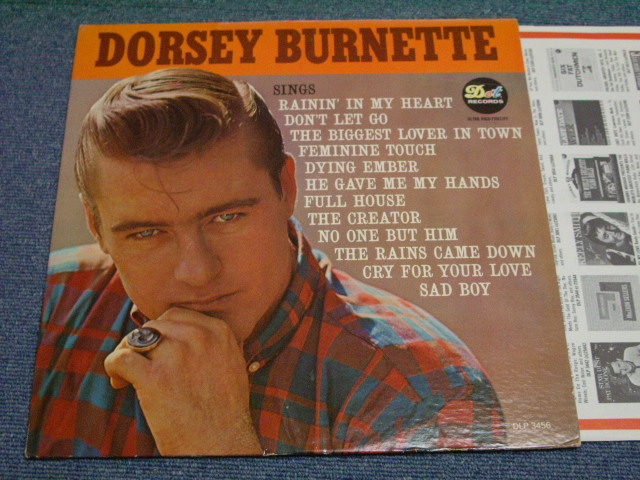 画像1: DORSEY BURNETTE( BROTHER of JOHNNY BURNETTE ) - SINGS / 1963 US ORIGINAL mono LP  
