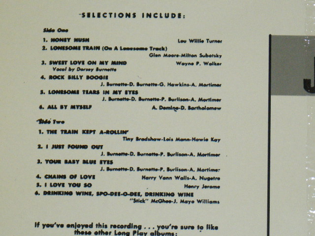 画像: JOHNNY BURNETTE and the ROCK 'N ROLL TRIO - JOHNNY BURNETTE and the ROCK 'N ROLL TRIO/ 2003 FRENCH Only REISSUE Sealed LP  