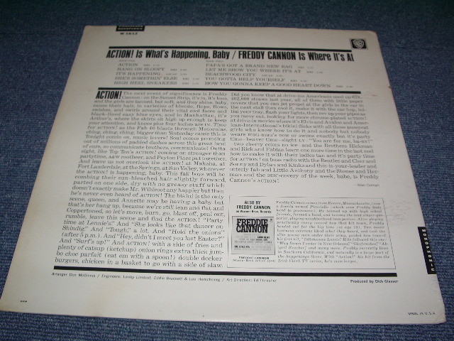 画像: FREDDY CANNON - ACTION!( Ex++/Ex++ ) / 1965 US AMERICA ORIGINAL MONO Used   LP  