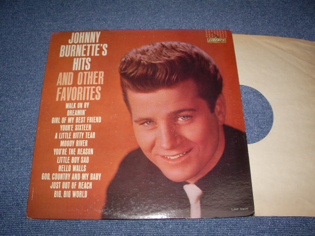 画像1: JOHNNY BURNETTE - HITS&OTHER FAVORITES ( Ex+/Ex+ )  / 1962 US ORIGINAL mono LP  