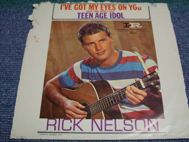画像:  RICKY NELSON - TEENAGE IDOL/ 1958 US ORIGINAL 7"SINGLE With PICTURE SLEEVE  