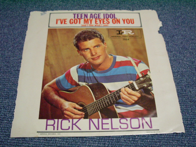 画像1:  RICKY NELSON - TEENAGE IDOL/ 1958 US ORIGINAL 7"SINGLE With PICTURE SLEEVE  