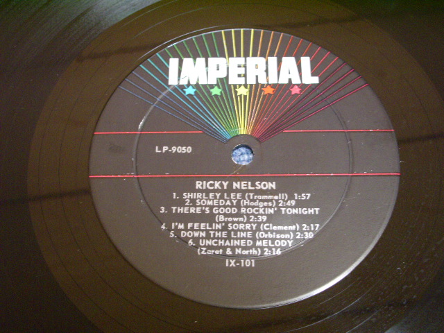 画像: RICKY NELSON - RICKY NELSON ( 1st Press Label) (Ex++/Ex++) / 1957 US ORIGINAL BEAUTIFUL MONO LP 