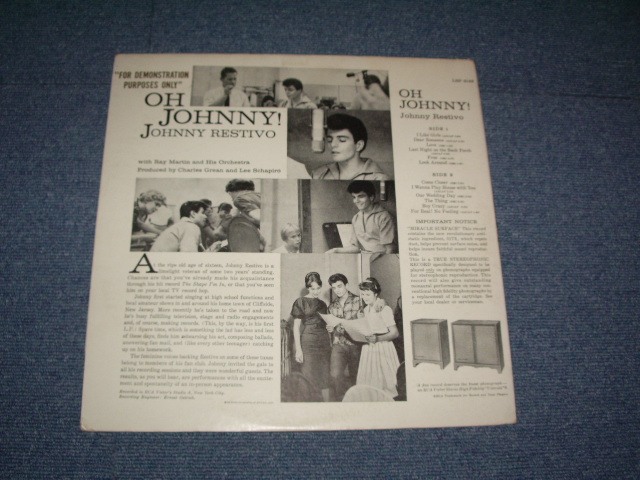 画像: JOHNNY RESTIVO - OH JOHNNY! / 1959 US ORIGINAL STEREO LP 