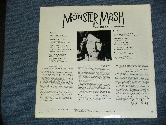 画像: BOBBY PICKETT and The CRYPT-KICKERS ( MEL TAYLOR of THE VENTURES on DRUMS ??? ) - THE ORIGINAL MONSTER MASH / 1973 US RELEASE VERSION LP  