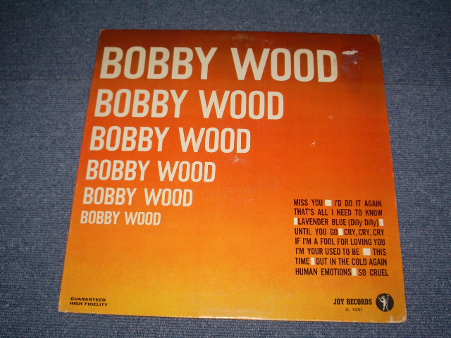 画像1: BOBBY WOOD - BOBBY WOOD / 1964 US ORIGINAL MONO LP  