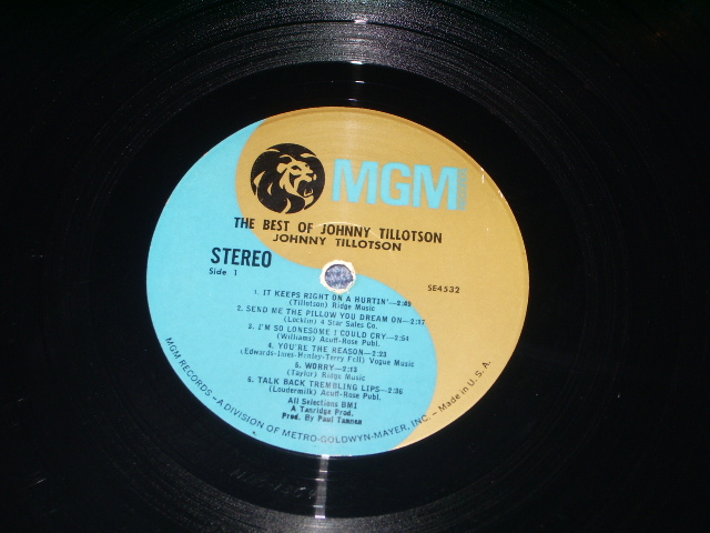 画像: JOHNNY TILLOTSON - THE BEST OF / 1968 US ORIGINAL Stereo LP  
