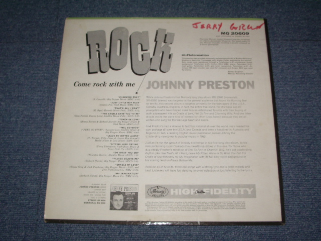 画像: JOHNNY PRESTON - COME ROCK WITH ME / 1960 US ORIGINAL MONO LP 