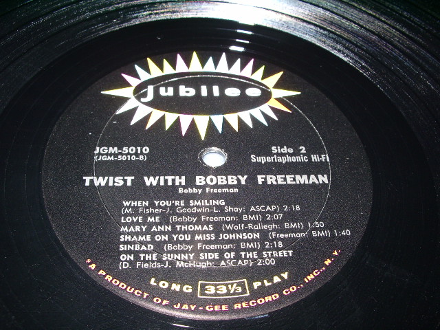 画像: BOBBY FREEMAN - TWIST WITH / 1962 MONO US ORIGINAL LP  