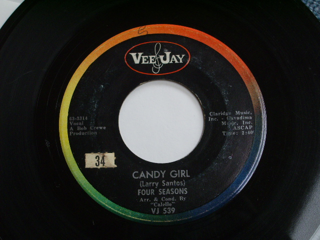 画像1: THE 4 FOUR SEASONS -  CANDY GIRL / 1963 US ORIGINAL 7"SINGLE  