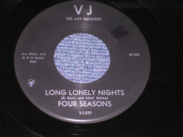 画像: THE 4 FOUR SEASONS -  LONG LONELY NIGHTS / 1964 US ORIGINAL White Label Promo 7" Single With PICTURE SLEEVE  